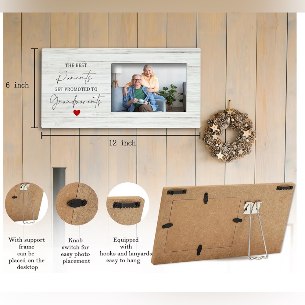 Charming Grandparents Photo Frame - Picture 3 of 9